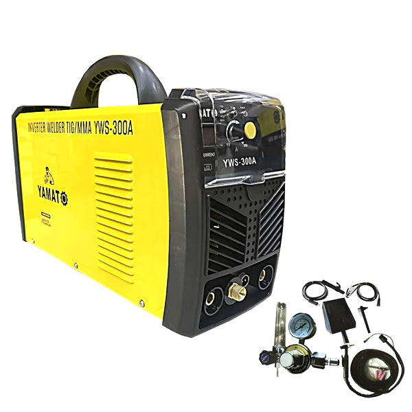 Yamato YWS-300 Professional Digital Inverter TIG & MMA Welding Machine (Dual Type) with FREE Argon Regulator