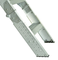 Louisville Aluminum Attic Ladder, 375lbs cap. (Made in USA)
