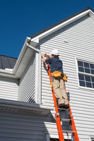 Louisville Fiberglass Extension Ladder (Orange) (Made in USA)