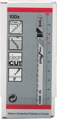Bosch T101B Clean for Wood Jigsaw Blade 100pcs ( 2608637876 )