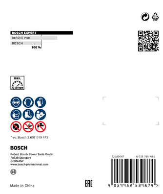 Bosch EXPERT 76mm Diamond Continuous Rim Turbo Blade for Hard Tile and Ceramic ( 2608900652 )