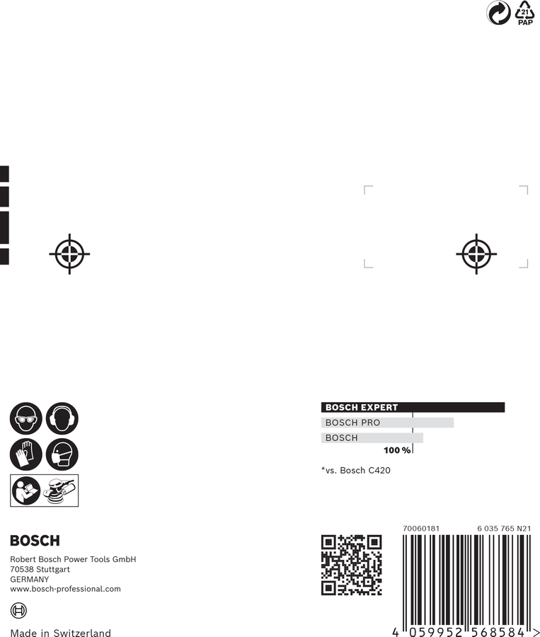 Bosch EXPERT M480 Net Sanding Discs, 125mm (5-inch) 6+1 Piece Set with Pad Saver (2608901202)