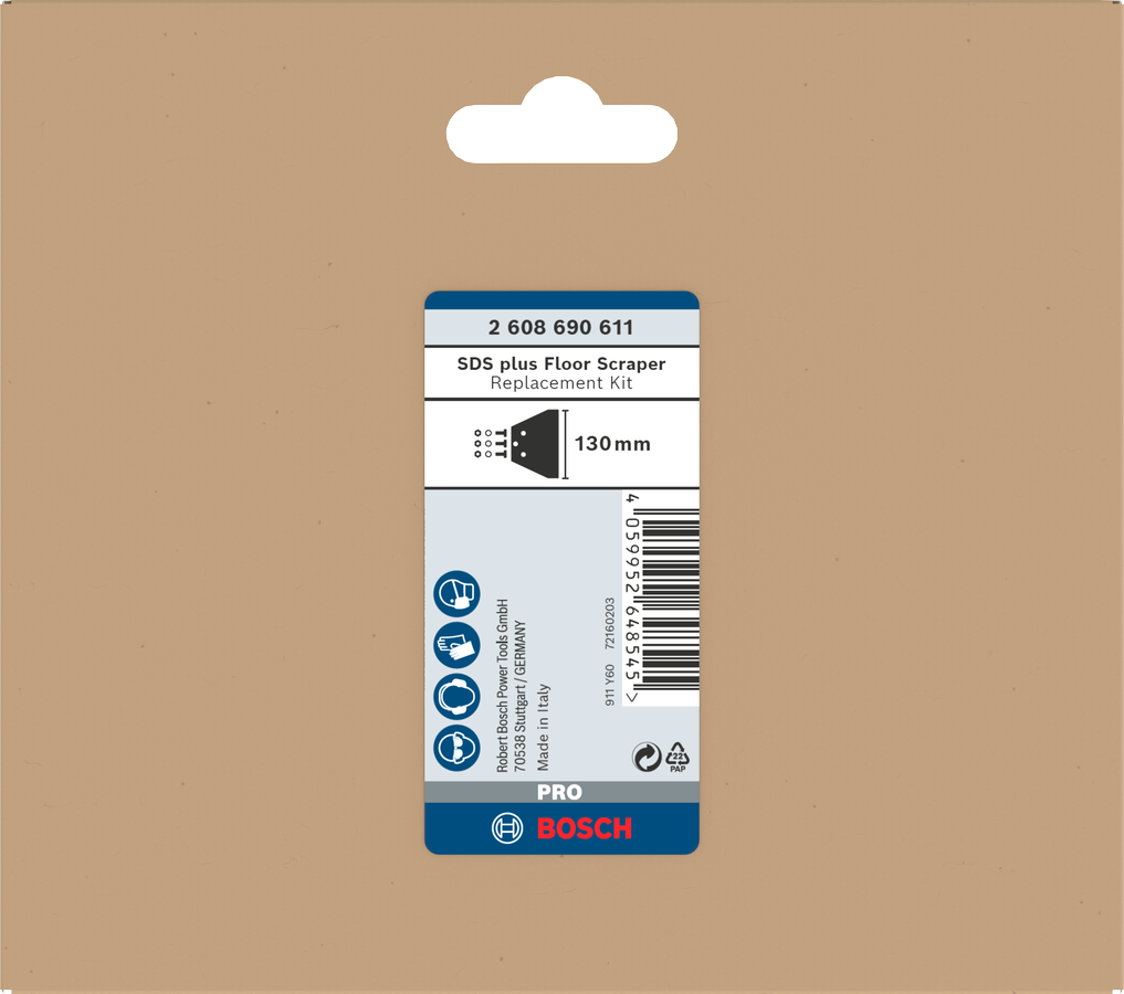 Bosch PRO SDS plus Floor Scraper Replacement Set ( 2608690611 )