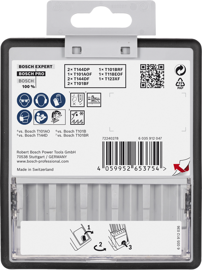 Bosch PRO 10pc Jigsaw Blade Set for Wood & Metal (2607011944 / Replaces 2607010574)