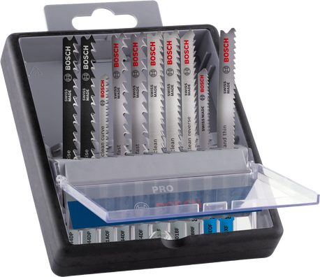 Bosch PRO 10pc Jigsaw Blade Set for Wood & Metal (2607011944 / Replaces 2607010574)
