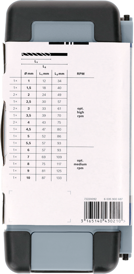 Bosch PRO 18pcs Metal HSS-G Twist Drill Bit Set ( 2607019578 )
