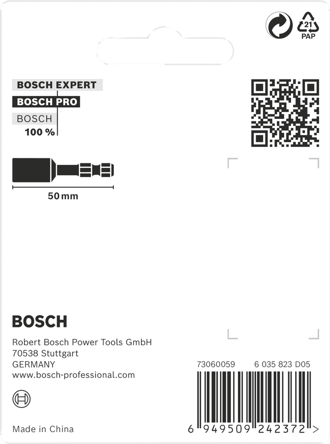 Bosch PRO 3pcs Accessories Nutsetter Impact 50mm Set ( 2608521U64 )