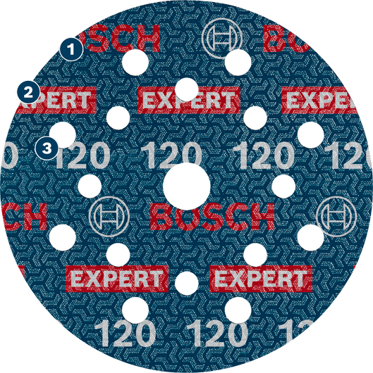 Bosch EXPERT O780 Foil Sanding Disc 125mm Set ( 55pcs) ( 2608902429 )