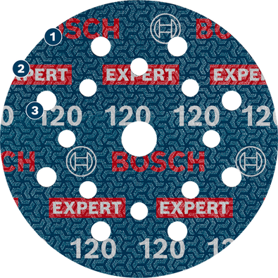 Bosch EXPERT O780 Foil Sanding Disc 125mm Set ( 55pcs) ( 2608902429 )