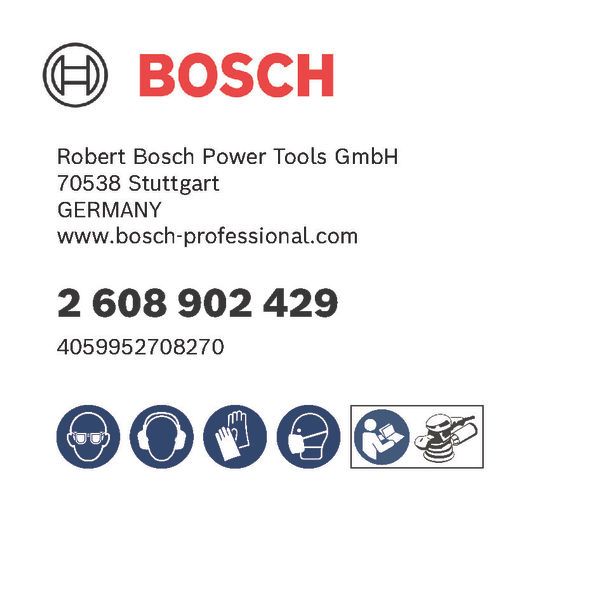 Bosch EXPERT O780 Foil Sanding Disc 125mm Set ( 55pcs) ( 2608902429 )