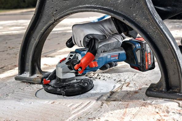 Bosch GBR 18V-15 S Brushless Cordless Concrete Grinder, up to 1500W power (Bare Tool Only)