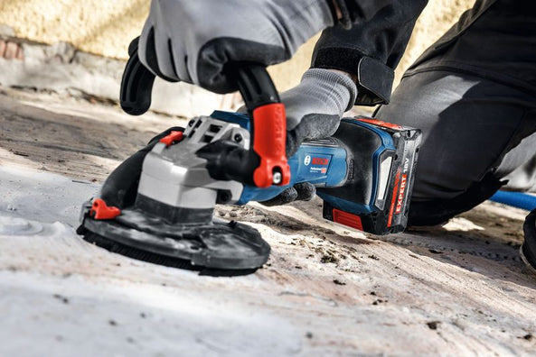 Bosch GBR 18V-15 S Brushless Cordless Concrete Grinder, up to 1500W power (Bare Tool Only)