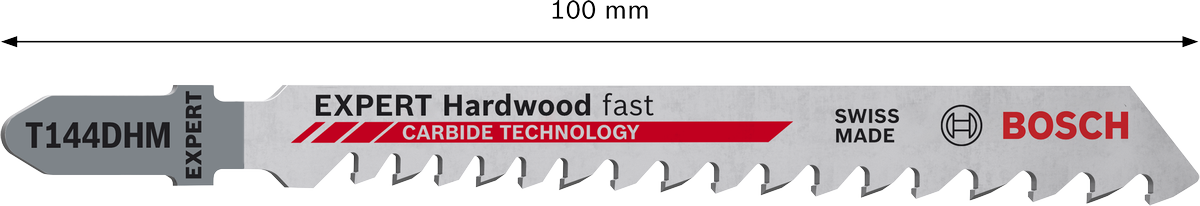Bosch EXPERT 3pcs Hardwood fast T144DHM Jigsaw Blade ( 2608900541 )