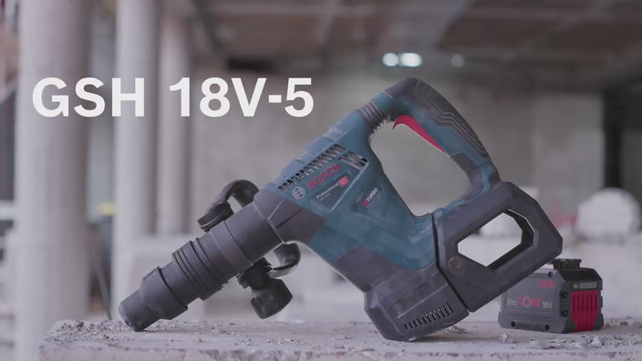 Bosch Professional GSH 18V-5 Brushless Cordless SDS MAX Demolition Hammer / Chipping Gun 18V (Bare Tool Only)