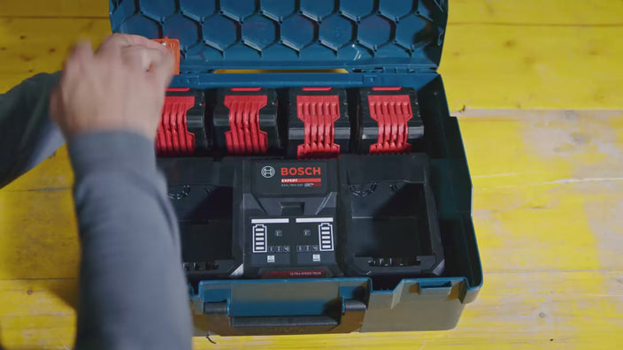 Bosch Professional EXAL18V2-320 18V Ultra-Fast Parallel Charger, 2x16A