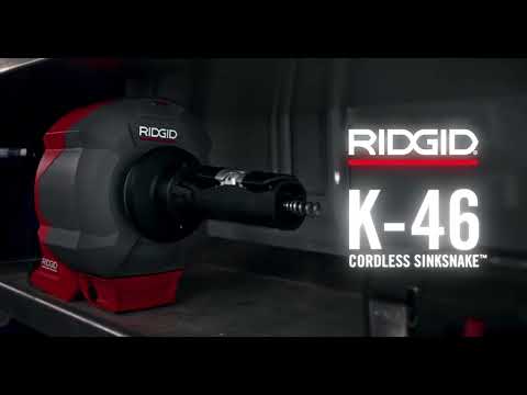 RIDGID K-46 Cordless SinkSnake™ Deluxe Cordless Sink Machine Kit (¾