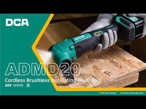 DCA ADMD20 EM Brushless Cordless Oscillating Multi Tool 20V Kit Set