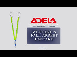 Adela WFL-32 Double Leg Lanyard with Single Absorber