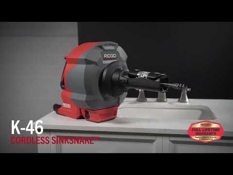 RIDGID K-46 Cordless SinkSnake™ Deluxe Cordless Sink Machine Kit (¾