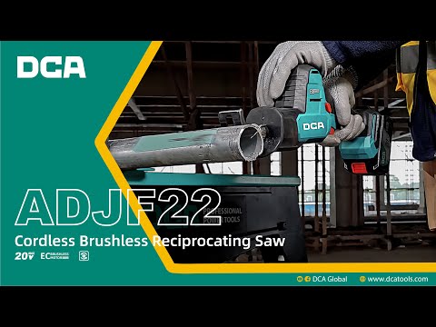 DCA ADJF22 DM Brushless Cordless Reciprocating Saw 20V Kit Set