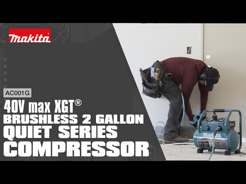 Makita AC001GZ Cordless Brushless 2-Gallon Quiet Series Compressor 40V max XGT Li-Ion (Bare Tool Only)