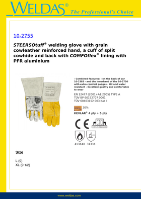 Weldas USA Premium Stick Welding Gloves