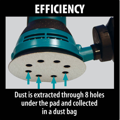 Makita BO5031 Variable Speed Random Orbit Sander 123mm (4-7/8″) 300W (Made in Japan) - GIGATOOLS.PH