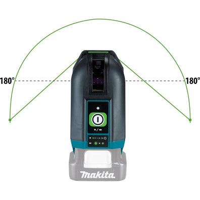 Makita SK106GDZ Rechargeable Cordless Self‑Leveling Cross‑Line/4‑Point Green Beam Laser 12Vmax CXT™ Li-Ion (Bare Tool) Made in Japan