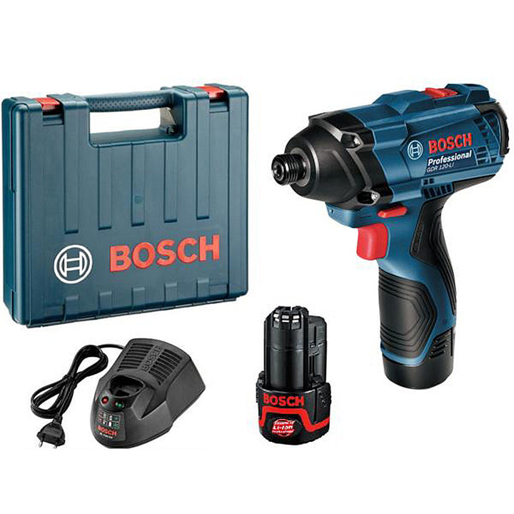 Bosch GDR 120-Li Cordless Impact Driver Professional 12V 1.5 Ah Li-ion Battery Kit Set - GIGATOOLS.PH