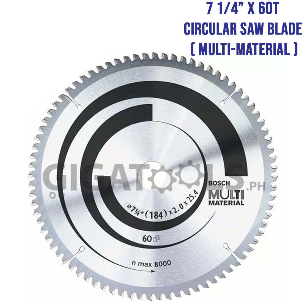 Bosch Circular Saw / Miter Saw Blade 7-1/4 inch x 60T Multi Material ( 2608642194 )