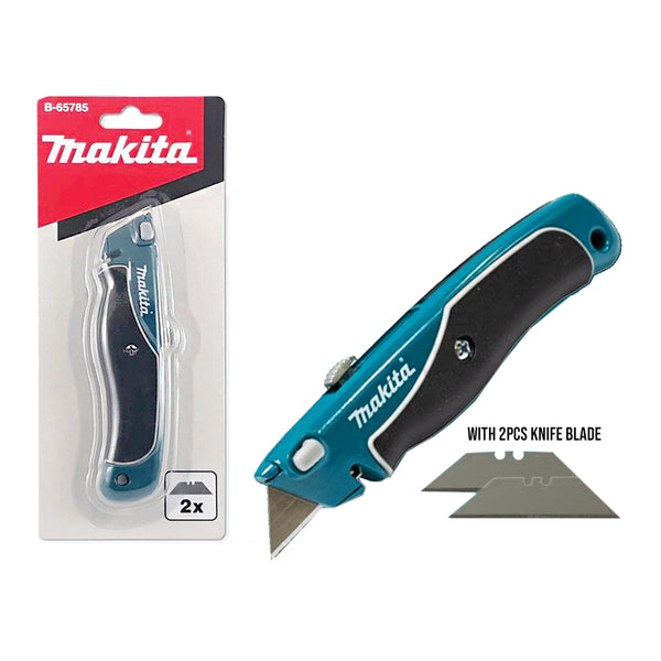 Makita B-65785 Retractable Utility Knife with 2pcs Knife Blade