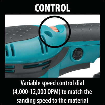 Makita BO5041 Variable Speed Random Orbit Sander with Handle 123mm (4-7/8″) 300W (Made in Japan) - GIGATOOLS.PH