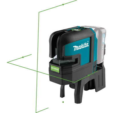 Makita SK106GDZ Rechargeable Cordless Self‑Leveling Cross‑Line/4‑Point Green Beam Laser 12Vmax CXT™ Li-Ion (Bare Tool) Made in Japan