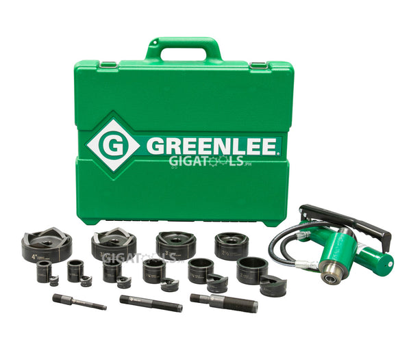 Greenlee 11-Ton Hydraulic Knockout Kit with Hand Pump and Slug-Buster® 1/2" - 4" (7310SB)