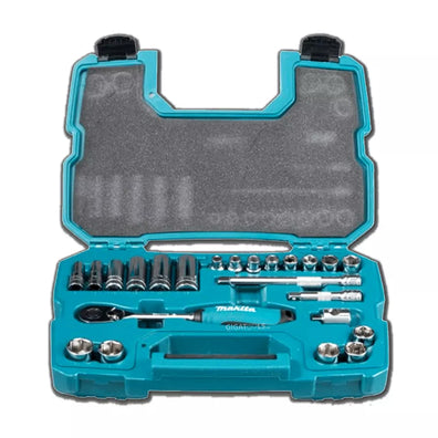 Makita B-65573 - 23pcs. 3/8″ Ratchet & Socket Set