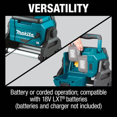 Makita DML809 Corded / Cordless L.E.D Work Light ( 10,000 lumens ) AC / 2x18V / 14.4V LXT Li-Ion (Bare Tool Only)