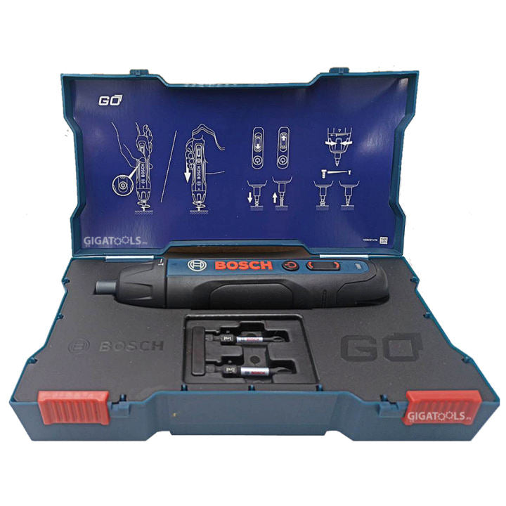 New Bosch GO 2 Smart Cordless Screwdriver Kit Set with added Mechanical Clutch and Electronic Brake - GIGATOOLS.PH