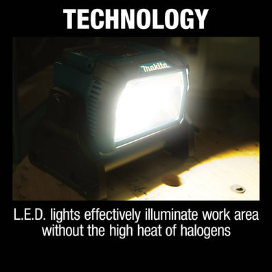 Makita DML809 Corded / Cordless L.E.D Work Light ( 10,000 lumens ) AC / 2x18V / 14.4V LXT Li-Ion (Bare Tool Only)