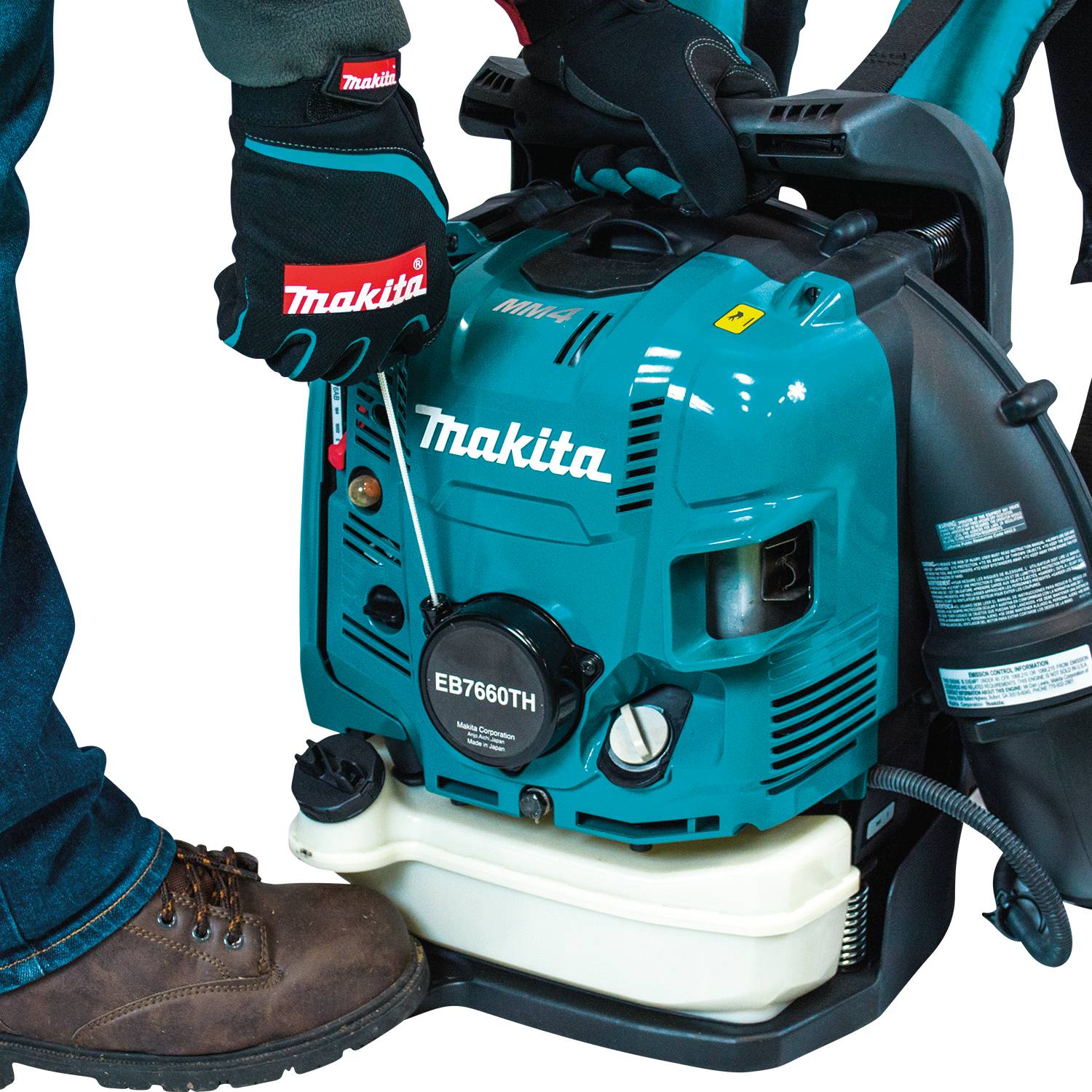 Makita EB7660TH 75.6mL 4-Stroke Petrol Backpack Blower, Tube Throttle