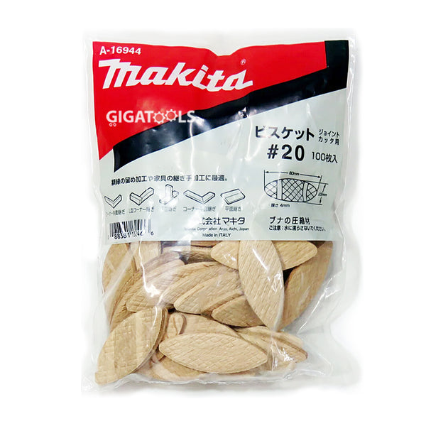 Makita A-16944 Biscuit Joiners No. 20 ( Pack of 100pcs ) for PJ7000