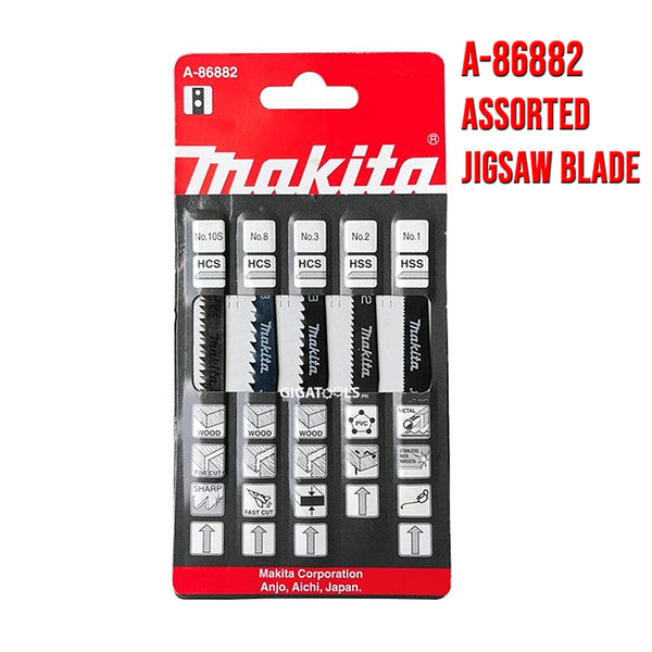 Makita A-86882 Assorted Jigsaw Blades for HSS, Wood , Metal and Plastic