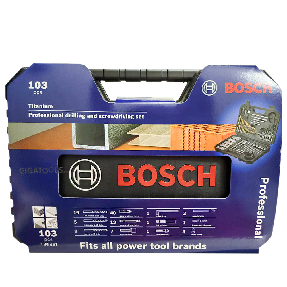 Bosch Premium 103pcs Mixed Accessory Set and Titanium Drill Bits ( 2608594070 )
