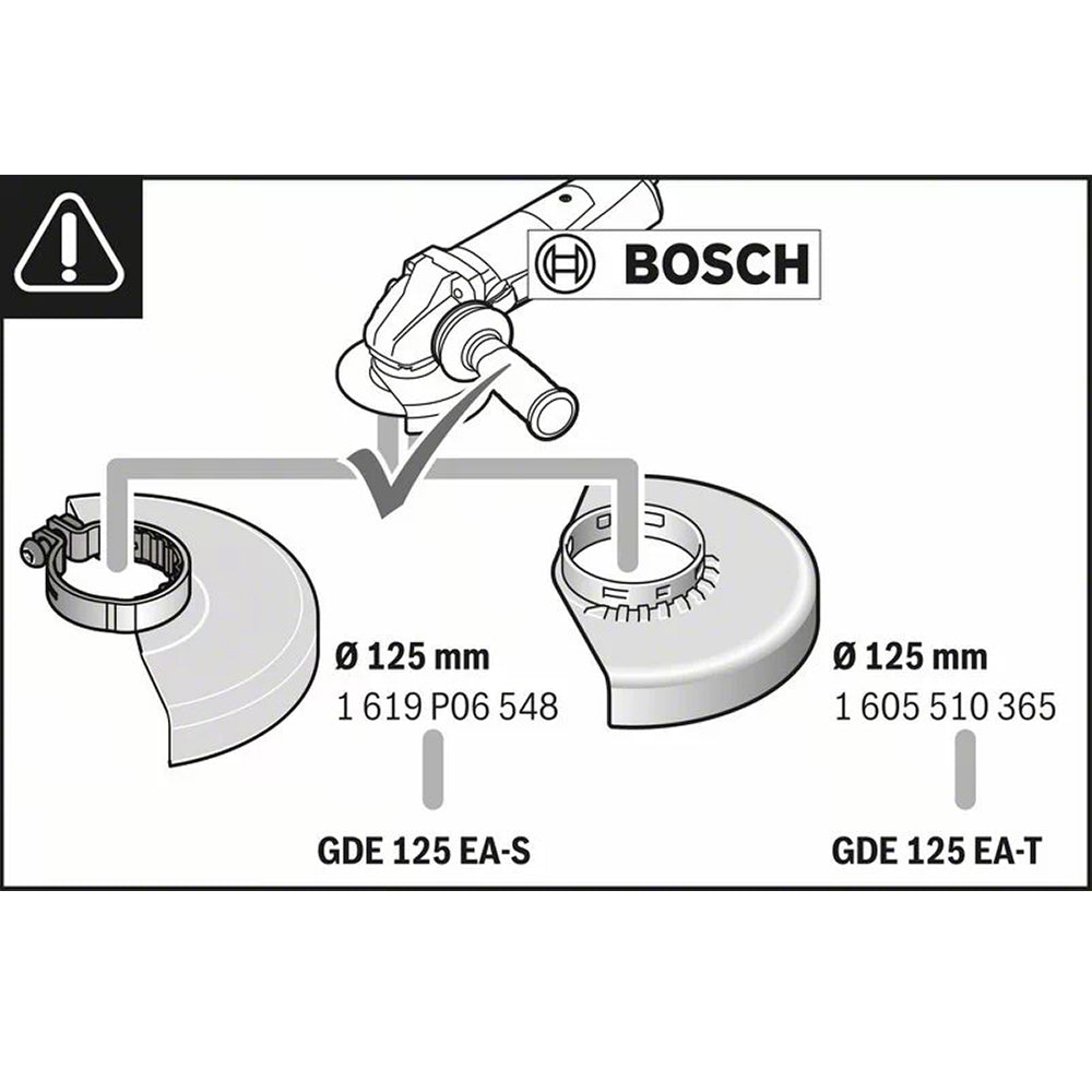Bosch GDE 125 EA-T Professional Dust Extraction Guard Attachment for GWS 125 Angle Grinders ( Attachment Only )