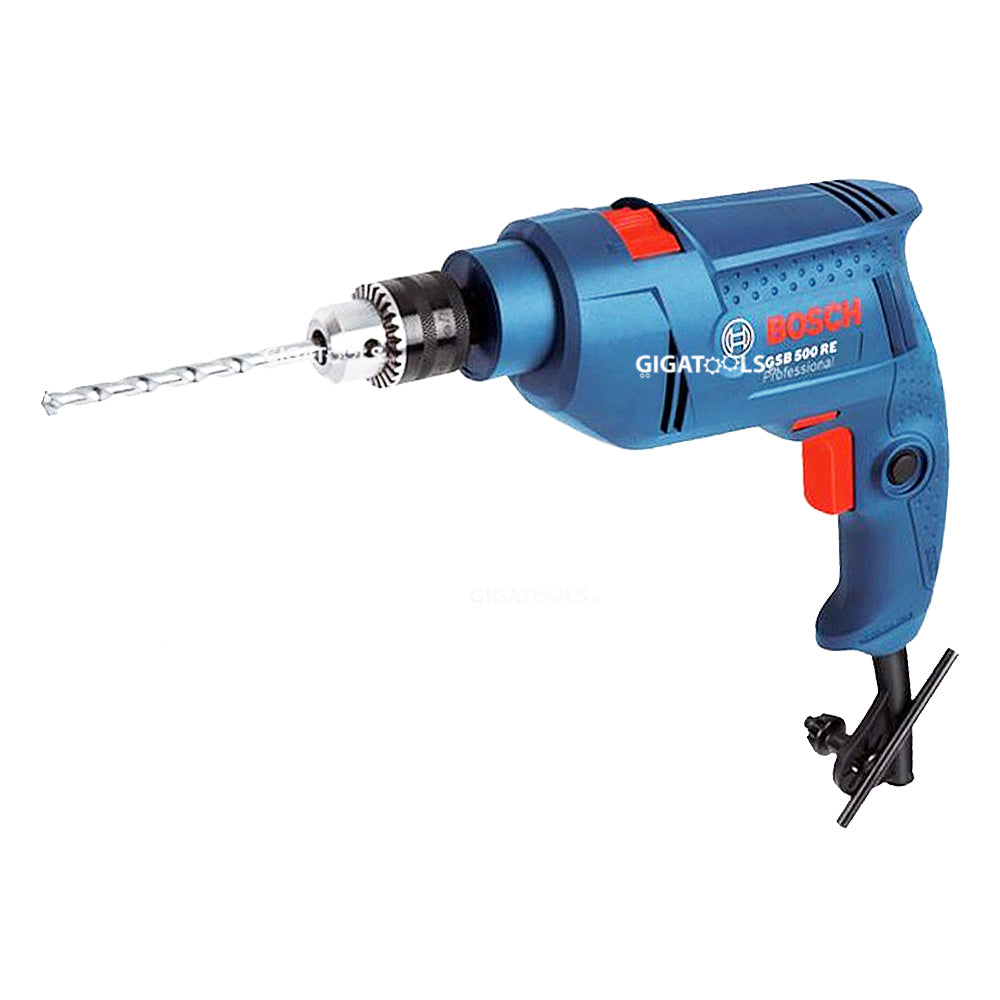 Bosch GSB 500 RE Professional Impact / Hammer Drill 10mm ( 500W ) with Hand Tools Kit Set