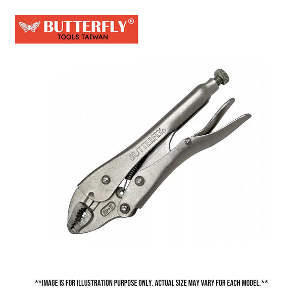 Butterfly Curved Jaw Locking Pliers w/ Wire Cutter ( #410 )
