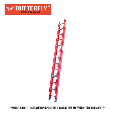 Butterfly Fiberglass Extension Ladder