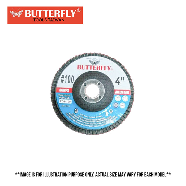 Butterfly 4" Flap Disc