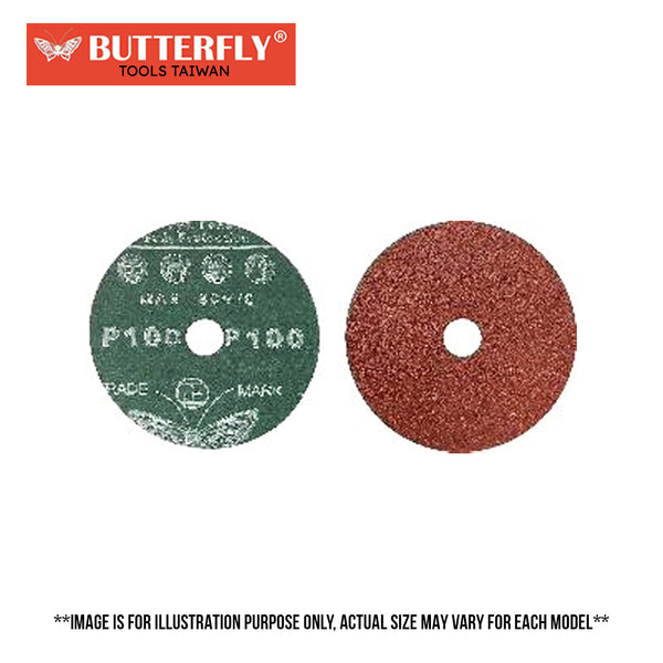 Butterfly 4" Fiber Sanding Disc (TAIWAN)