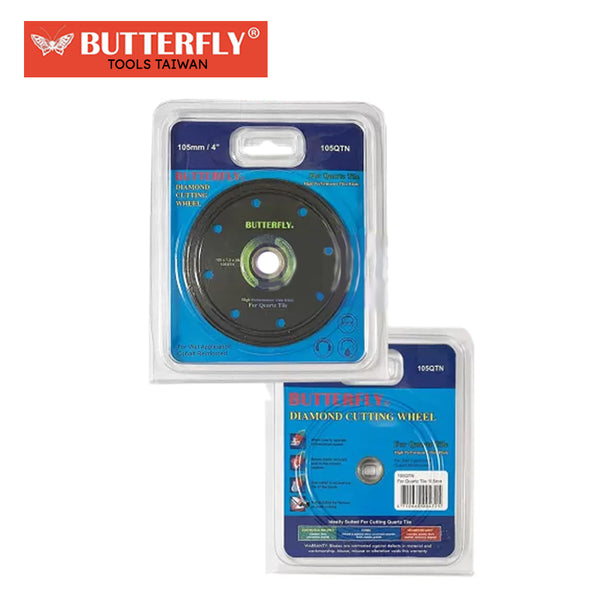 Butterfly 4" Diamond Cutting Wheel for Quartz ( #105QTN ) (TAIWAN)