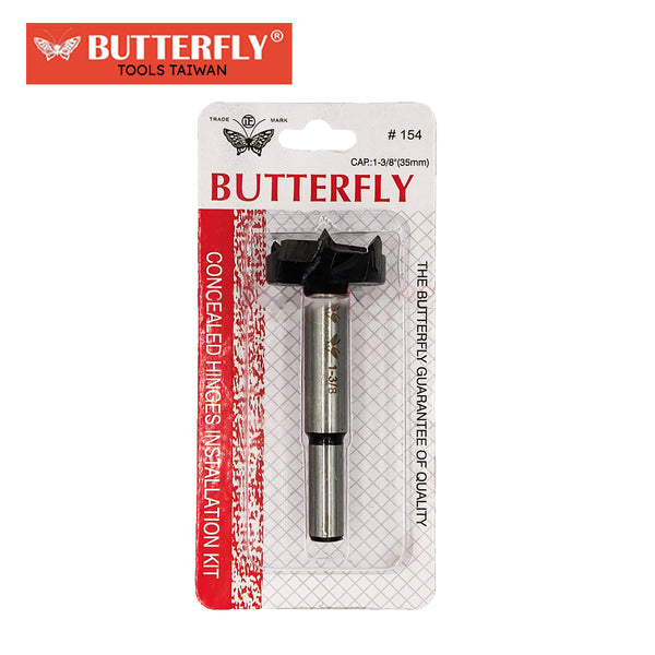 Butterfly Carbon Steel Concealed Hinges Installation Kit ( #154 ) (TAIWAN)
